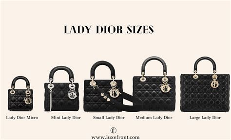 lady dior size guide|Lady Dior small size.